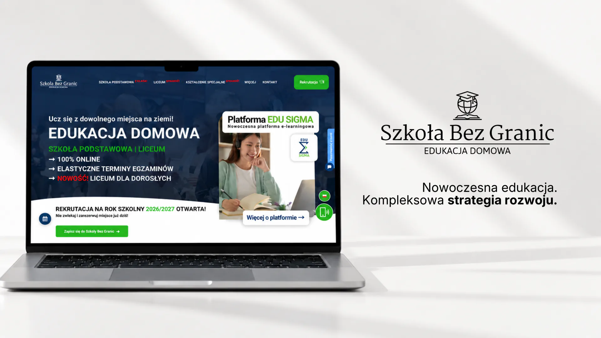 Case study „Szkoła Bez Granic” - realizacja agencji e-como.pl