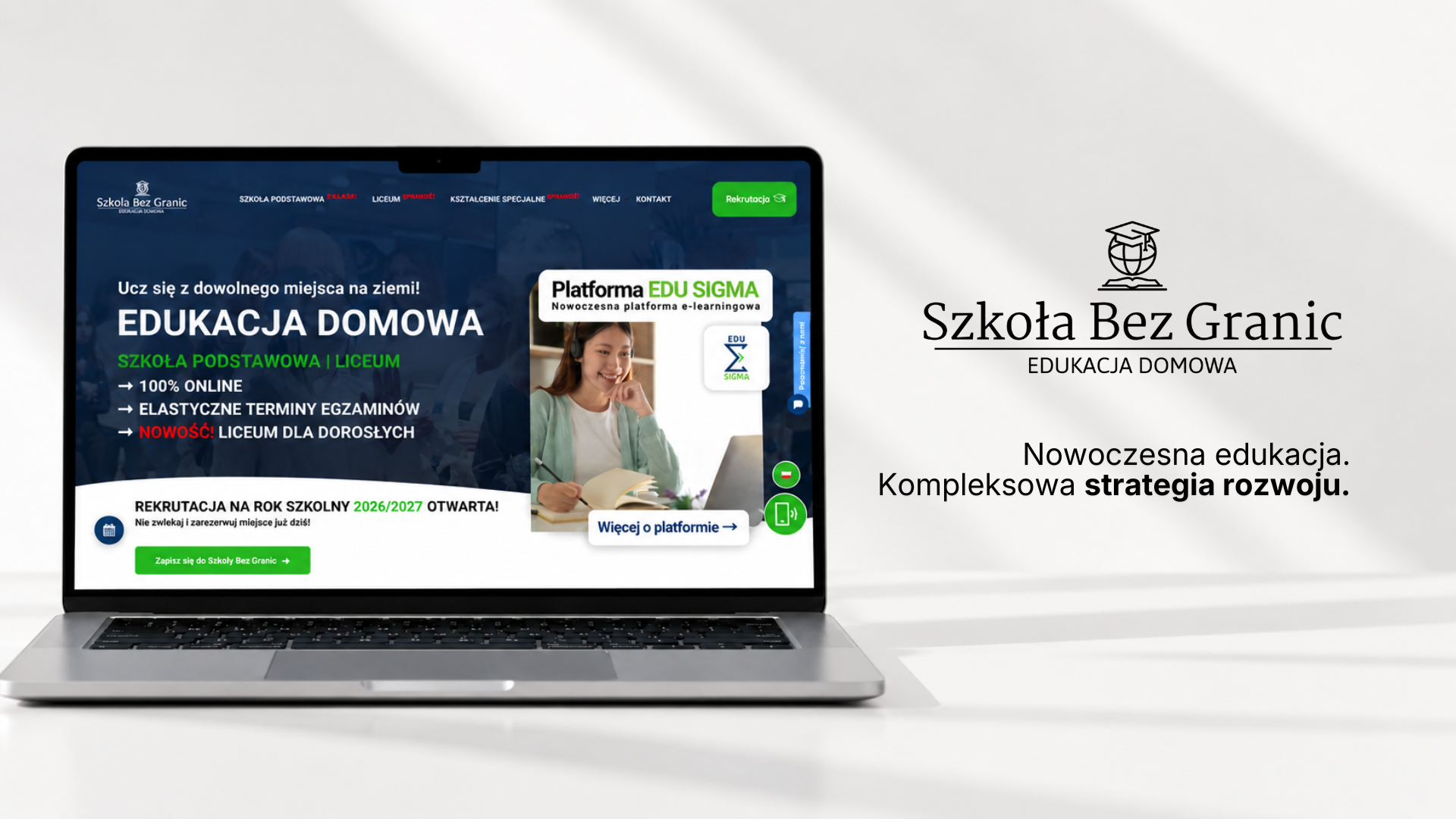 Case study „Szkoła Bez Granic” - realizacja agencji e-como.pl
